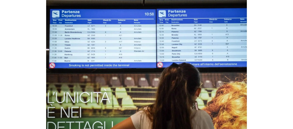 Paraliż lotniczy w północnych Włoszech. Przywracany jest normalny ruch po awarii w Mediolanie