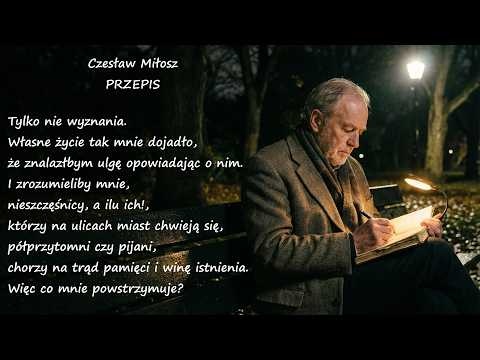 Przepis Czesław Miłosz Poezje Wiersze | Poezja Dla Duszy
