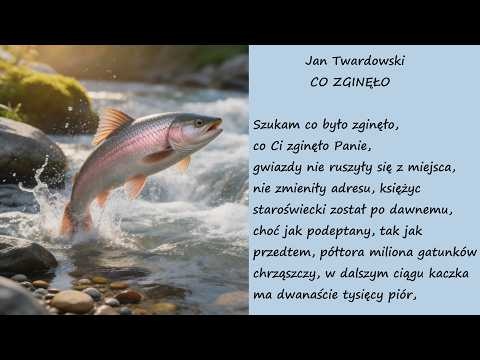 Co Zginęło Jan Twardowski Poezje Wiersze | Poezja Dla Duszy