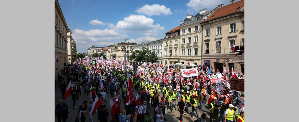 Manifestacja Solidarności w stolicy. W tle sprawa unijnej polityki klimatycznej