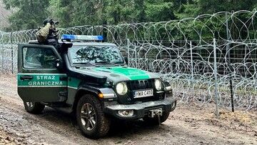 Kryzys migracyjny. Białorusini ostrzelali maszty oświetleniowe na granicy