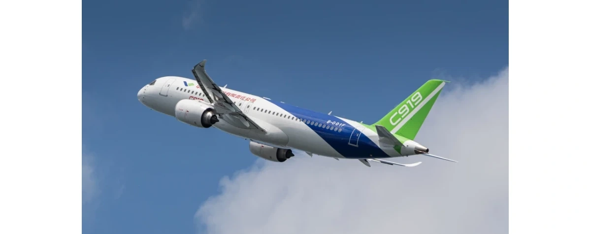 Chiny chcą rywalizować z Airbusem i Boeingiem. C919 debiutuje w Dubaju