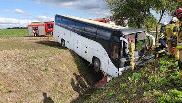 Kujawsko-pomorskie: Wypadek autokaru. Ponad 30 dzieci w szpitalu