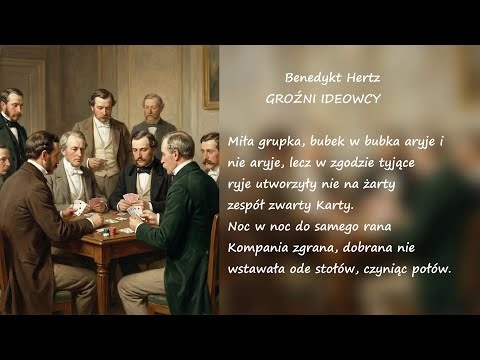 Groźni Ideowcy Benedykt Hertz Poezja Wiersz