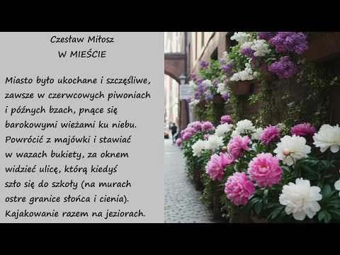 W Mieście Czesław Miłosz Poezje Wiersze | Poezja Dla Duszy