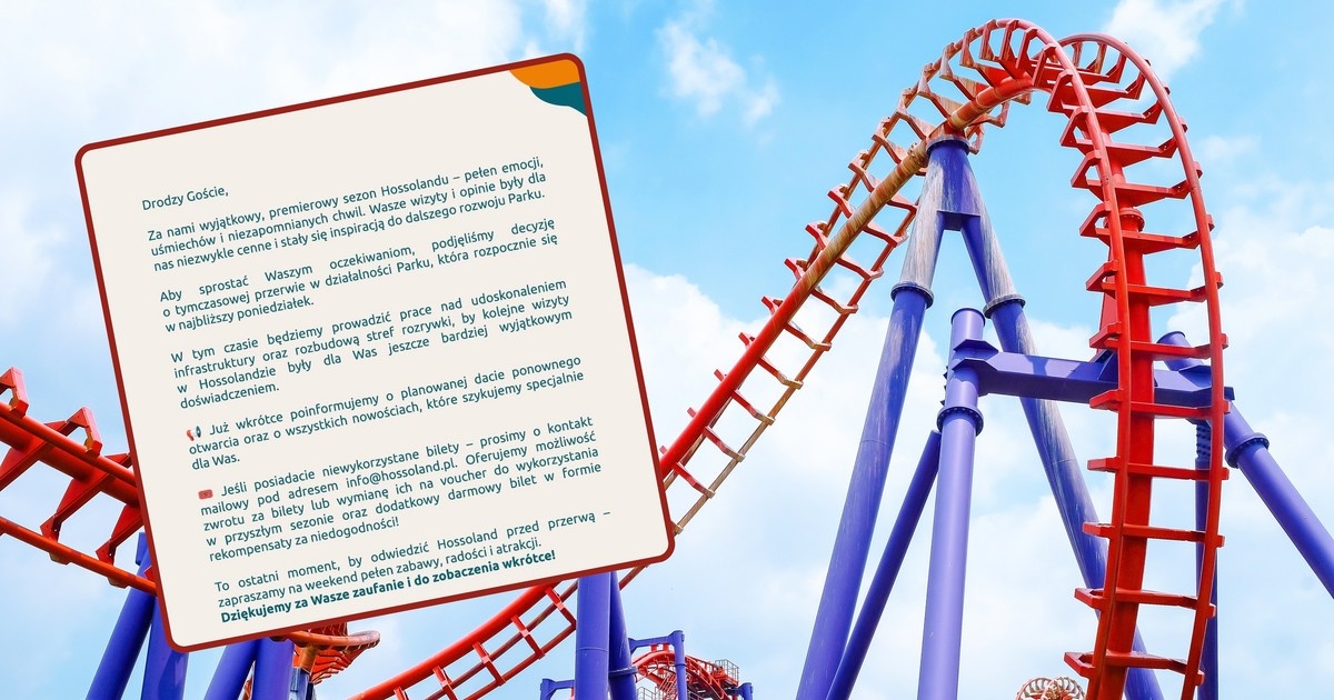 Hossoland zamyka bramy! Co dalej z największym parkiem rozrywki na Pomorzu?