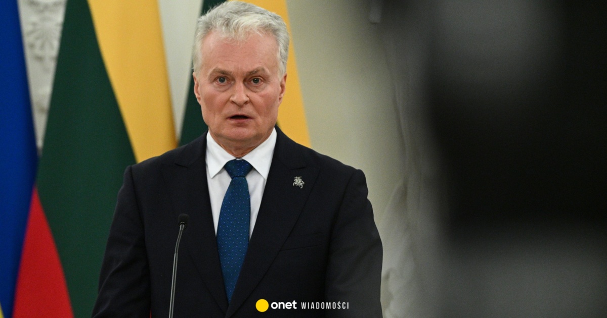 Prezydent Litwy trafił do szpitala z powodu wypadku w domu