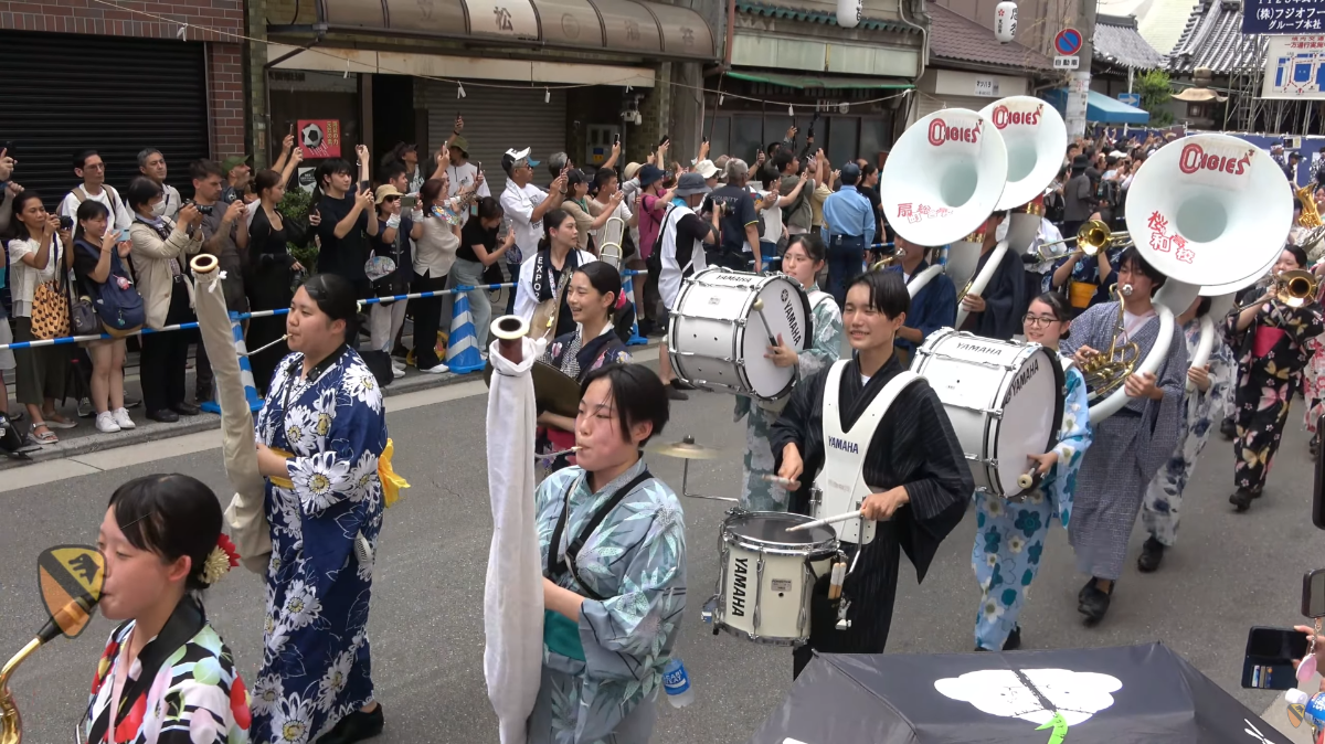 Osaka Prefectural Sakurawa High School, OHGIES - Osaka Tenmangu Tenjin Festival Parade, 2025-07-25