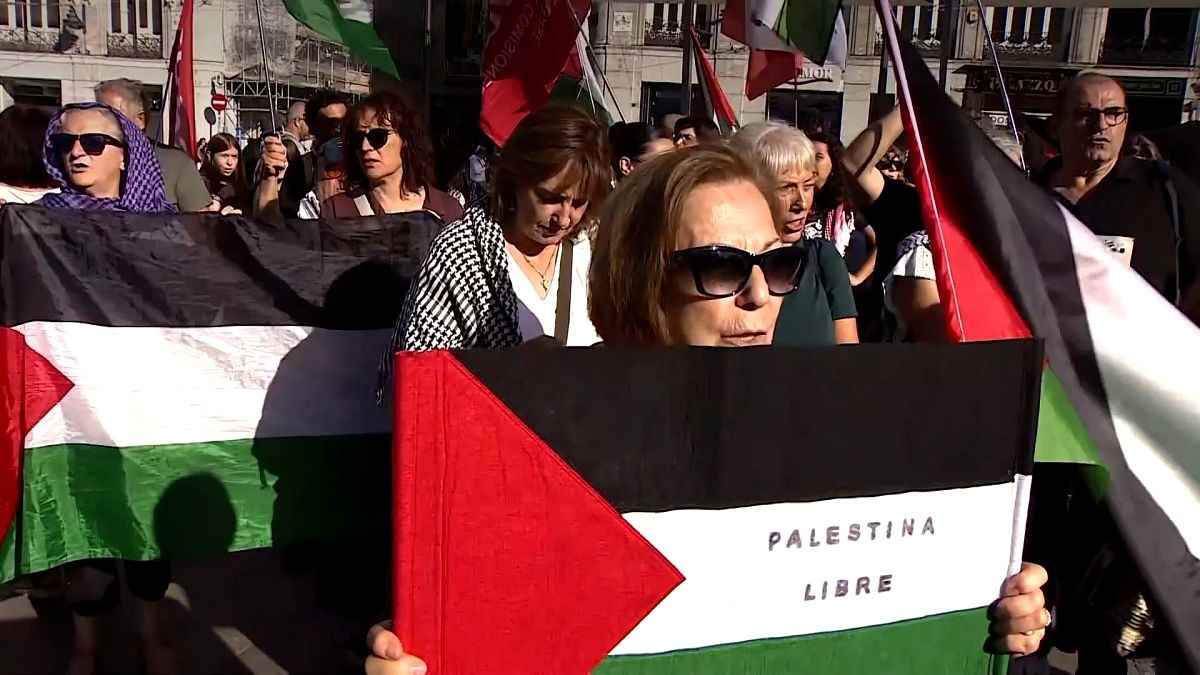 Wideo. Hiszpania na ulicach: żądania zakazu sprzedaży broni do Izraela