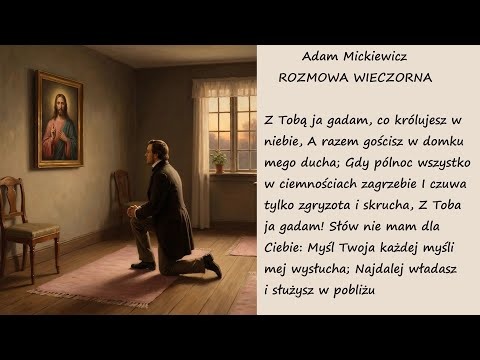 Rozmowa Wieczorna Adam Mickiewicz Poezja Wiersz