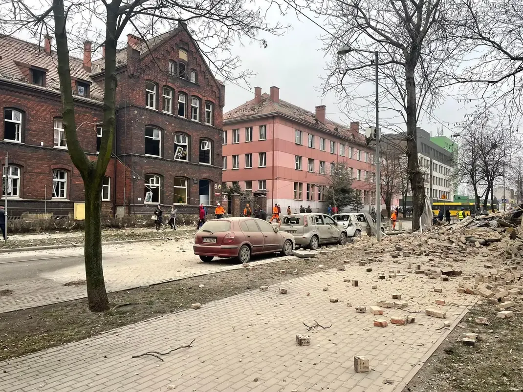 Wybuch gazu w Kamienicy - Katowice