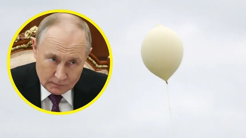 Podejrzany balon spadł w pobliżu Olsztyna. Służby podejrzewają Rosję