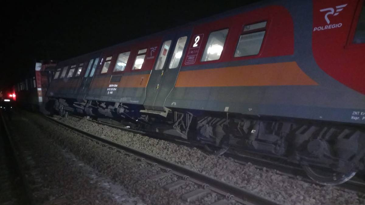 Wykolejenie pociągu Polregio w Małopolsce