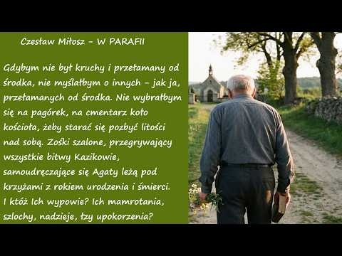 W Parafii Czesław Miłosz Poezje Wiersze | Poezja Dla Duszy