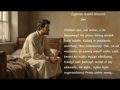 Sen Cyprian Kamil Norwid Poezja Wiersz