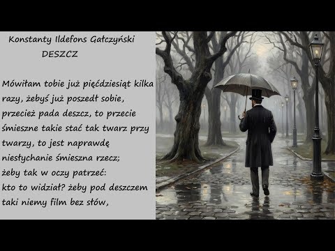 Deszcz Konstanty Ildefons Gałczyński Poezja Wiersz