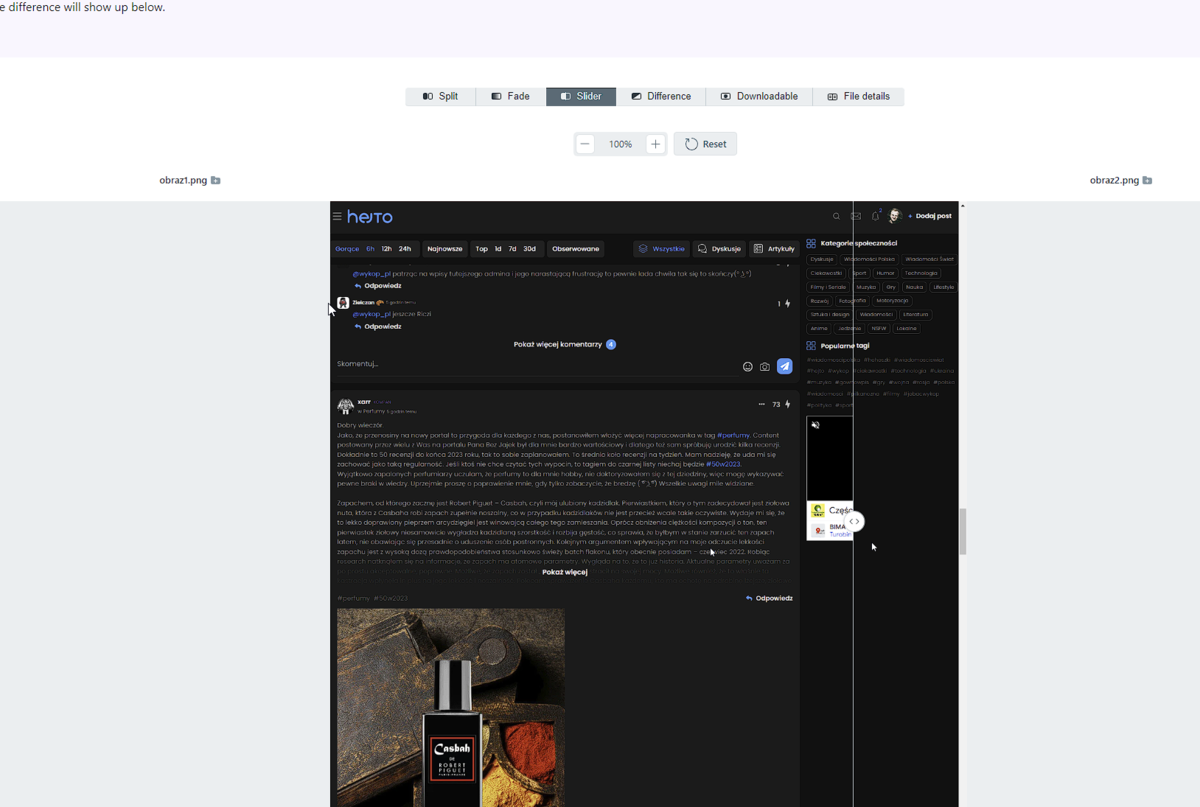 Najprostsza porównywarka dwóch obrazów online
