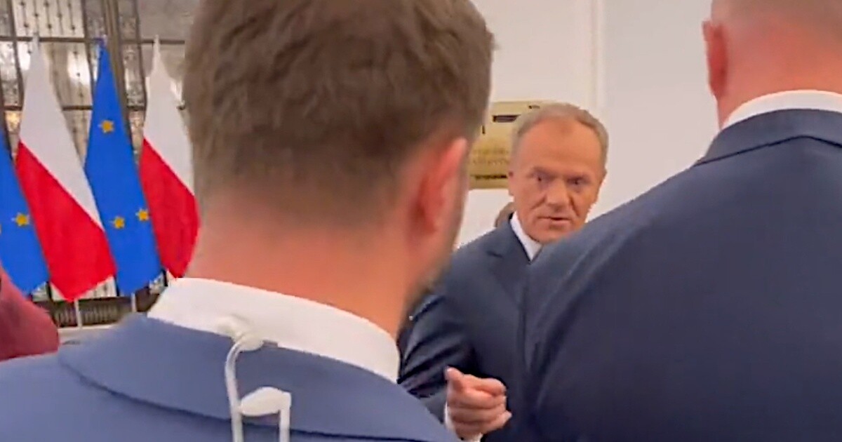 „Następnym razem kieszenie z rąk!” Donald Tusk usiłował zbesztać Miłosza Kłeczka