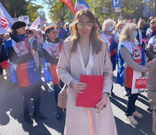 Marianna Schreiber na proteście nauczycieli. "Czułam się w obowiązku"