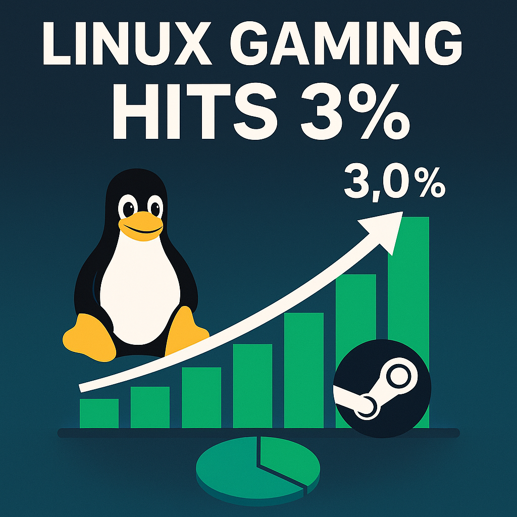 Liczba graczy na Linuxie przekroczyła 3% na Steam
