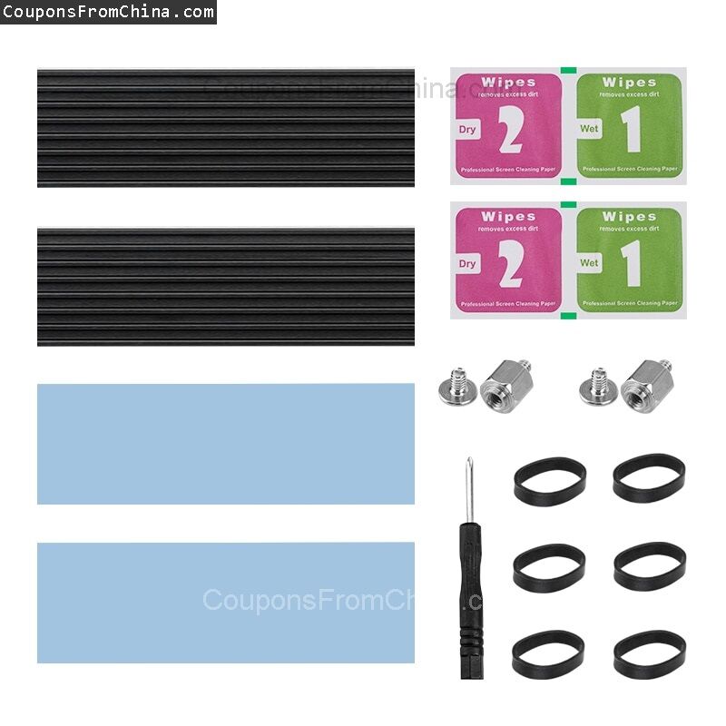2pcs Aluminum M.2 SSD Disk Heatsink Radiator za $2.27