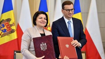 Premier Mołdawii w Polsce. Mateusz Morawiecki: Polska będzie dobrym ambasadorem jej kraju w Brukseli