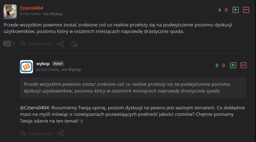 Wykop pyta użytkowników o zdanie [XD]