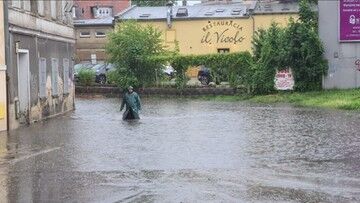 Gwałtowne ulewy w Lubuskiem. Zielona Góra podtopiona