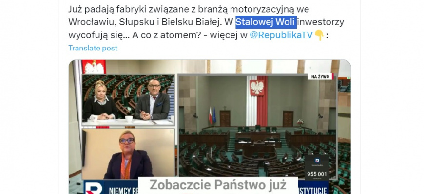 Dlaczego ktoś pisze nieprawdę o Stalowej Woli?