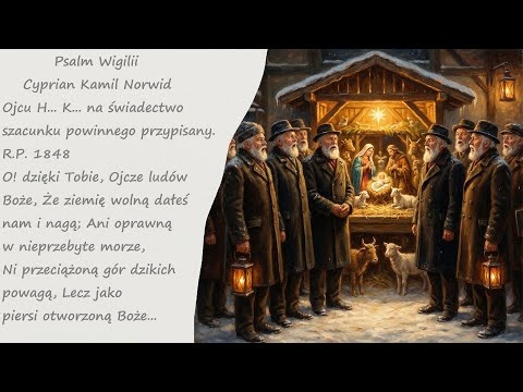 Psalm Wigilii Cyprian Kamil Norwid Poezja Wiersz