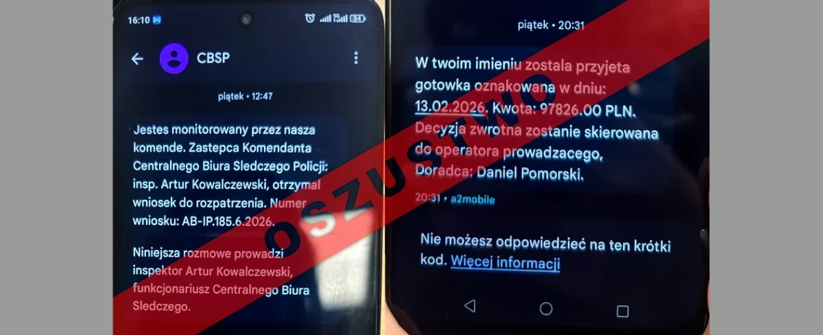 Nie reaguj na te SMS-y. CBŚP o nowym sposobie oszustów