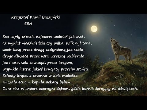 Sen Krzysztof Kamil Baczyński Poezje Wiersze