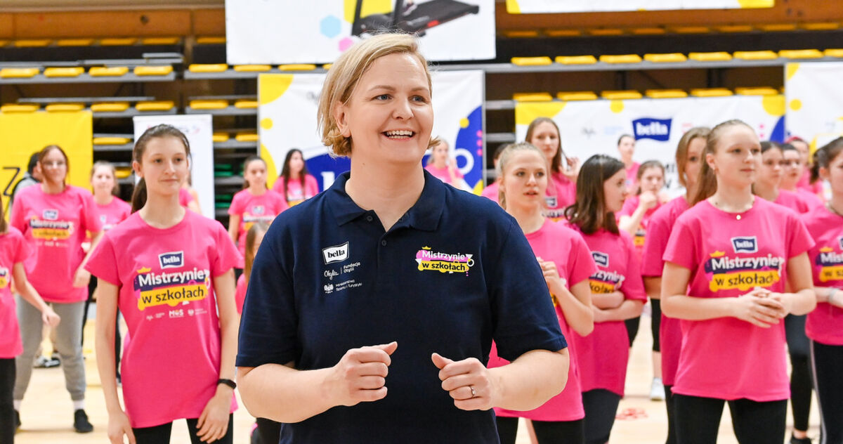 Pięćset uczennic na niezwykłej lekcji WF u Otylii Jędrzejczak