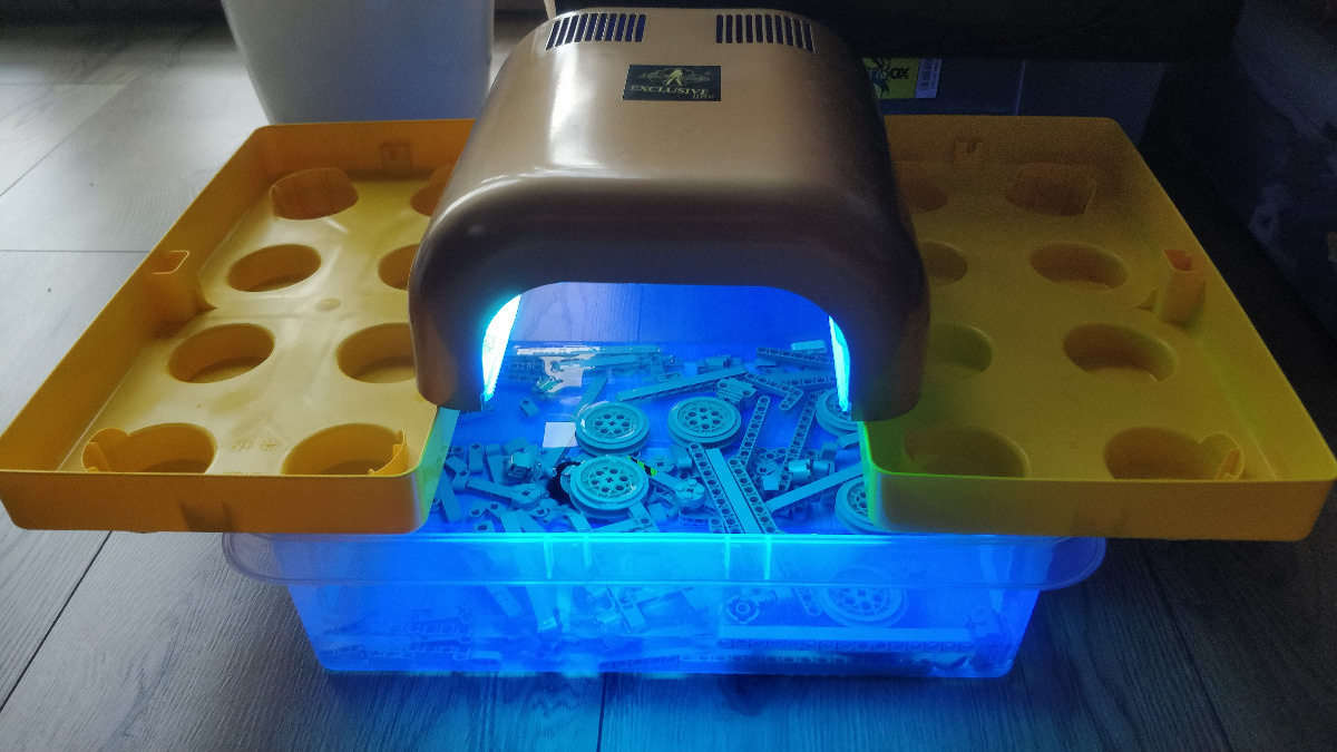 Podsumowanie regeneracji klocków LEGO metodą UV + woda utleniona