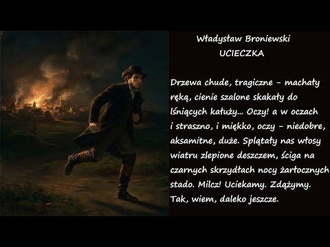 Ucieczka Władysław Broniewski Poezje Wiersze | Poezja Dla Duszy