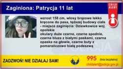 CHLID ALERT- zaginiona: Patrycja, 11 lat