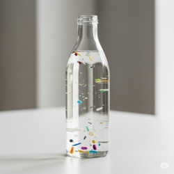 Szklane butelki mają więcej mikroplastiku niż plastikowe