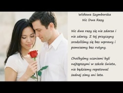 Nic Dwa Razy Wisława Szymborska Poezje Wiersze | Poezja Dla Duszy