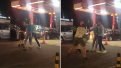 Bójka policjantów na stacji benzynowej