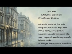 Ulica Miła Władysław Broniewski Poezja Wiersz