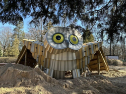 Wielka sowa w Parku Planty – plac zabaw w Białymstoku zyskuje nowe oblicze