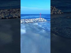 Bałtyk zamarza niecodzienny widok w Dziwnowie