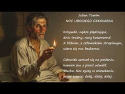 Noc Ubogiego Człowieka Julian Tuwim Poezje Wiersze | Poezja Dla Duszy