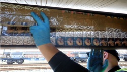 Pociąg towarowy z kontrabandą papierosów