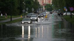 Powalone drzewa, zalane ulice, uszkodzone samochody. Burza i ulewny deszcz nad Płockiem