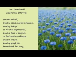 Wszystko Smutne Jan Twardowski Poezje Wiersze | Poezja Dla Duszy