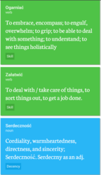 Positive Lexicography