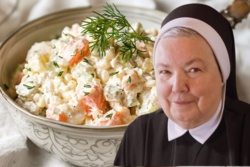 Siostra Anastazja robi świetną sałatkę koperkową. Lepsza nawet od klasycznej jarzynowej