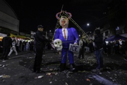 "Palenie Judasza" w Meksyku. Spłonęły kukły Trumpa, El Mencho i służby ICE