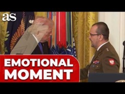 Trump INVITES Polish soldier to stage for EMOTIONAL Medal of Honor TRIBUTE